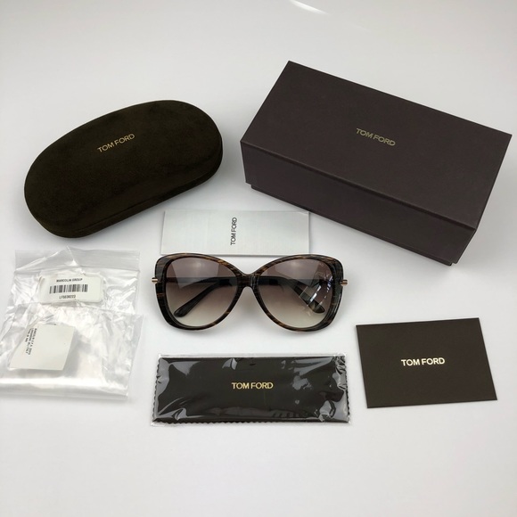 New TOM FORD Linda Butterfly Sunglasses - Picture 2 of 16